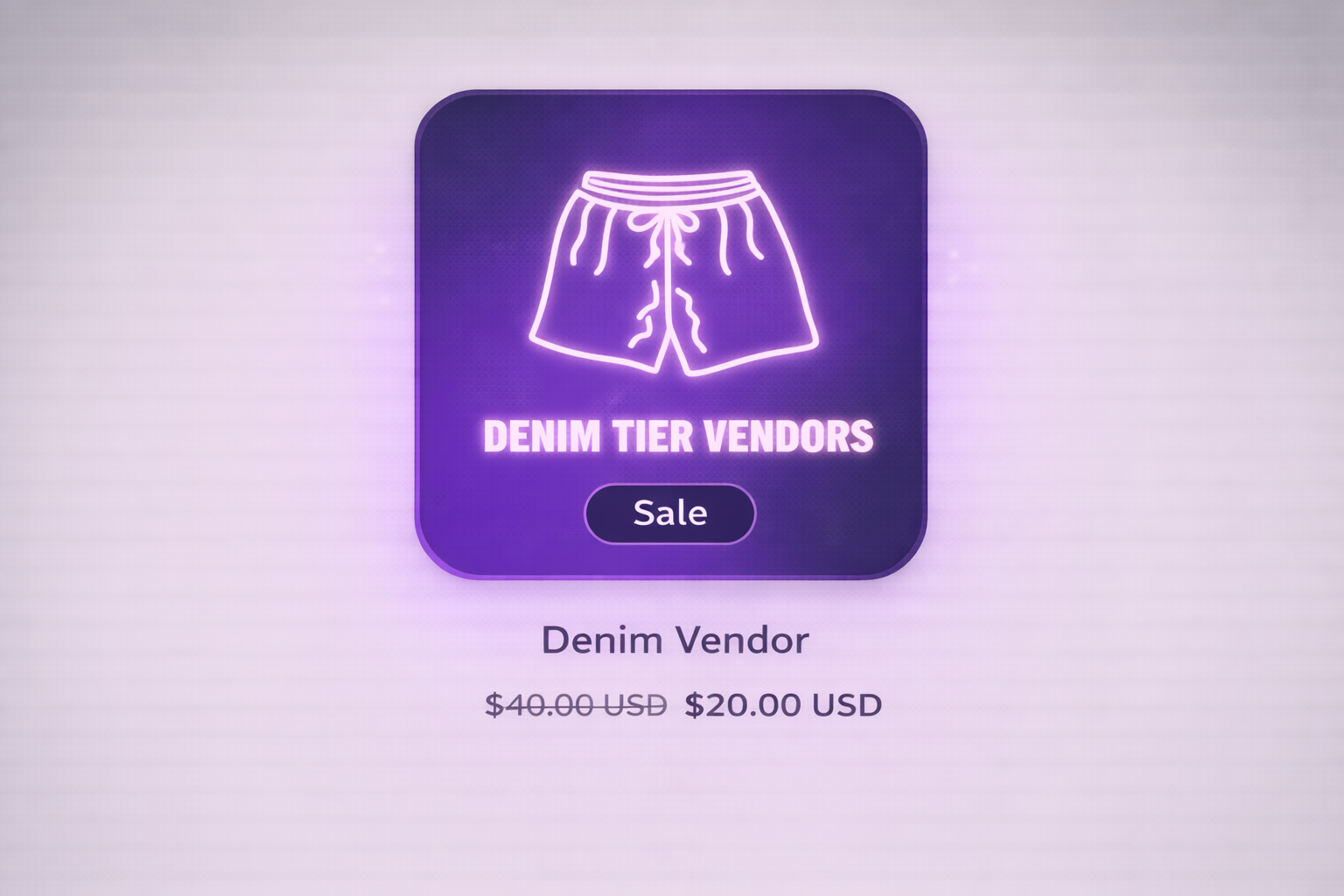 Denim vendor