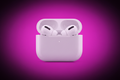 AirPods with More Purple Background